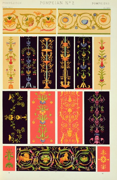 Pompeiian Ornament fra Ch V, Plate XXIV av 